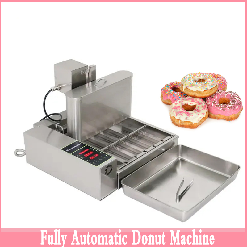 Donut Maker Mini - Stainless Steel Four-row 220v Automatic Doughnut