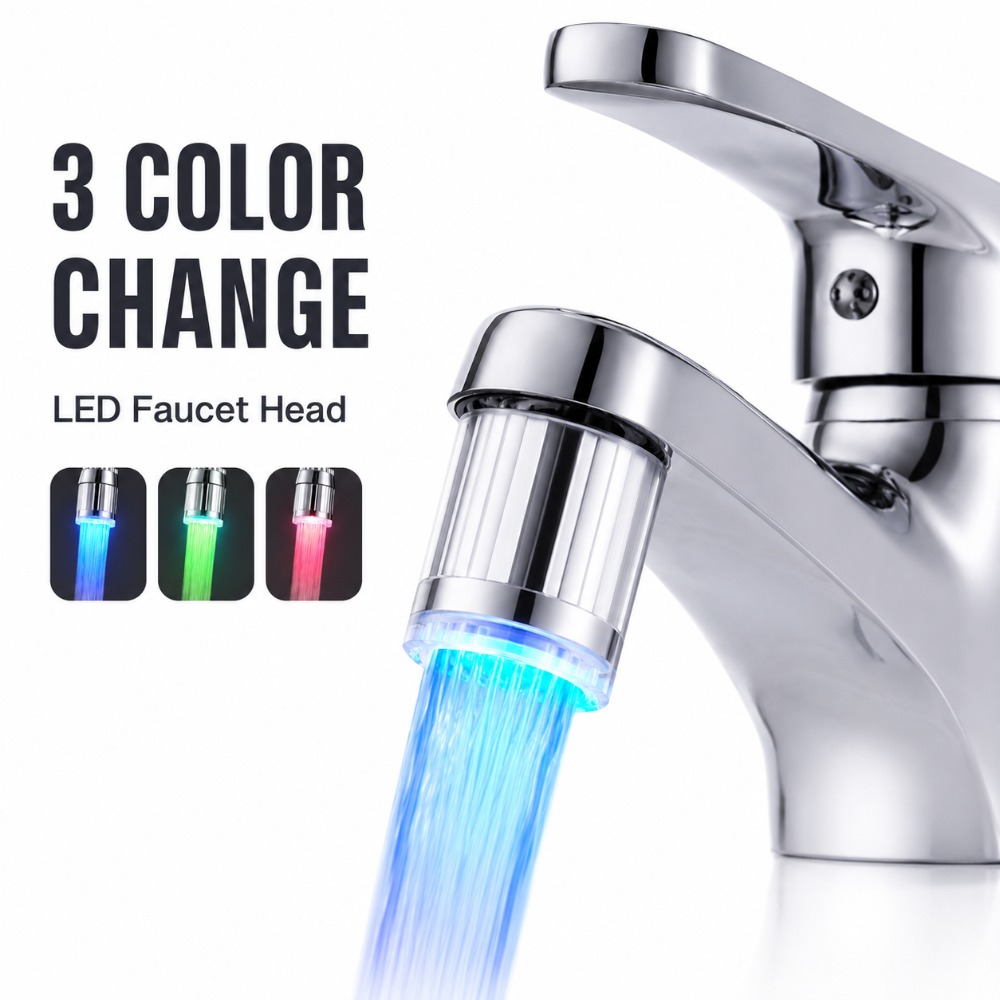 1/5Pcs LED Faucet Head with Au - Kitchen Appliances Offers review and price